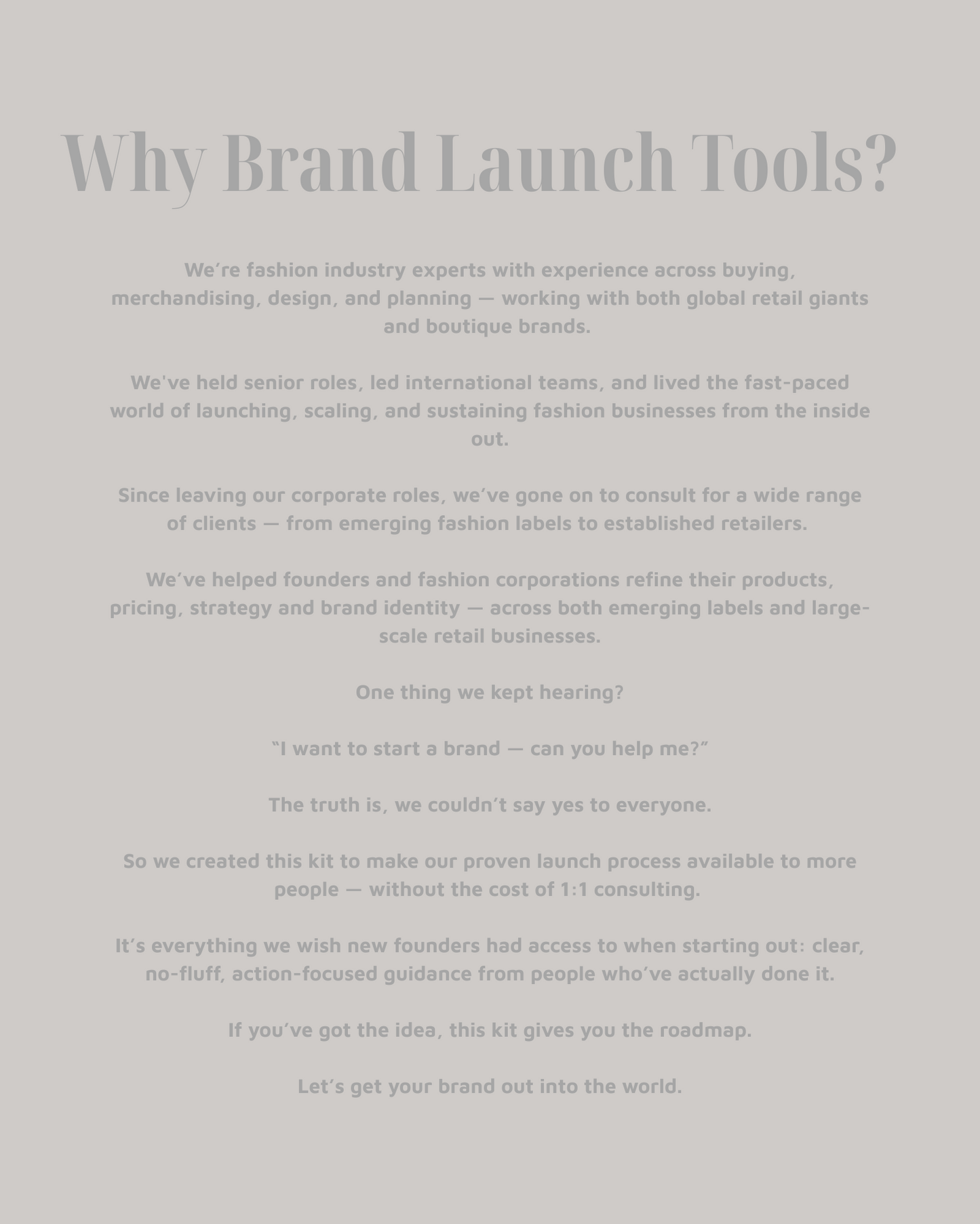 Fashion Brand Launch Kit